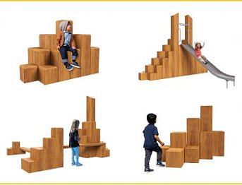 Новинки в каталоге детского игрового оборудования — шагающие колонны